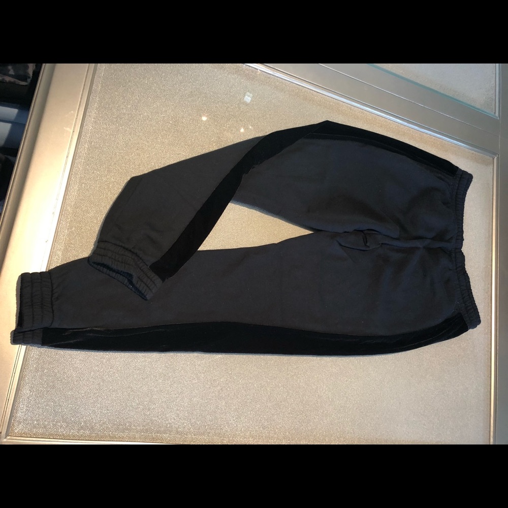 Black Velour joggers
